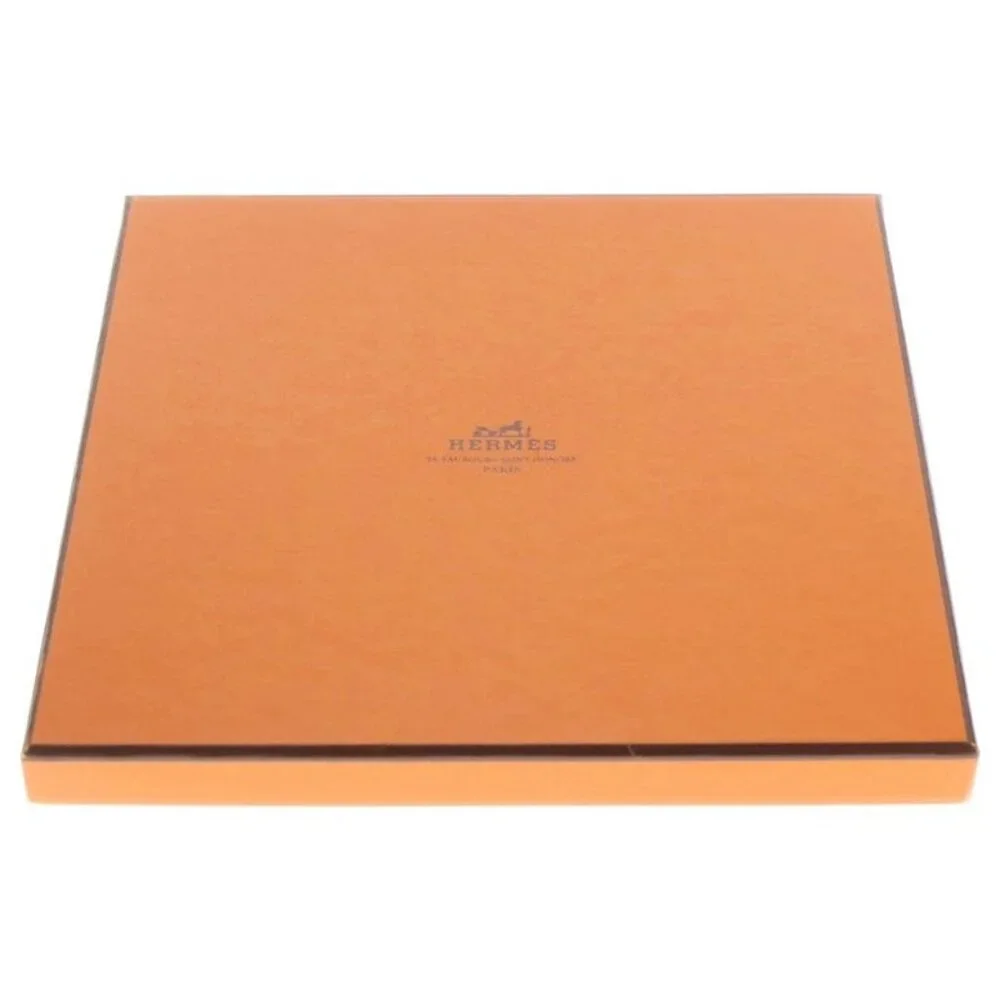 Hermes Carre 90 Au Son du Tam Silk Scarf Brown - Picture 6 of 6